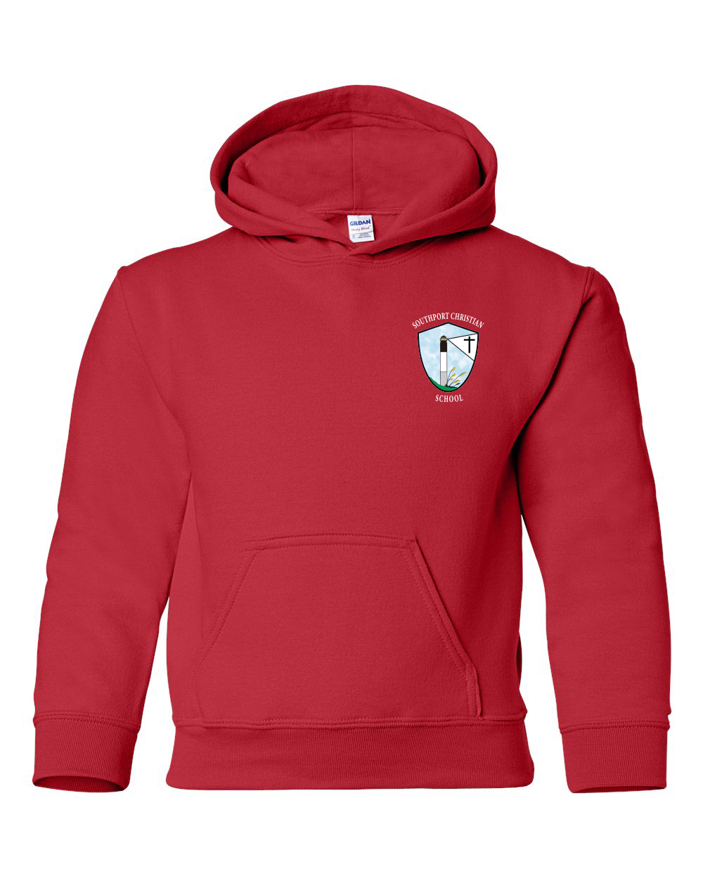 Southport Christian Youth Heavy Blend™ Hooded Sweatshirt (click for more colors)