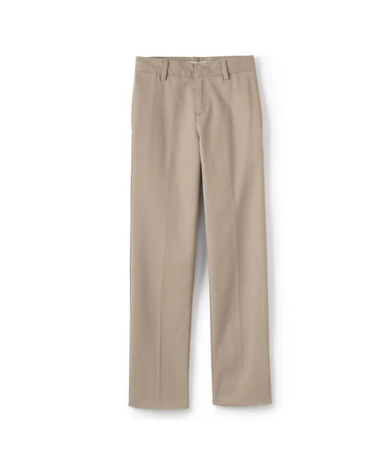 Men's School Uniform Flat Front Pants
