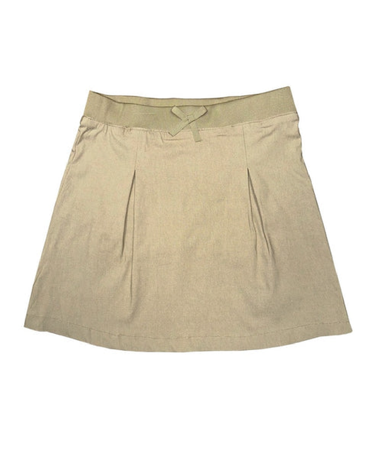 Women's Stretch School Uniform Skort with Bow