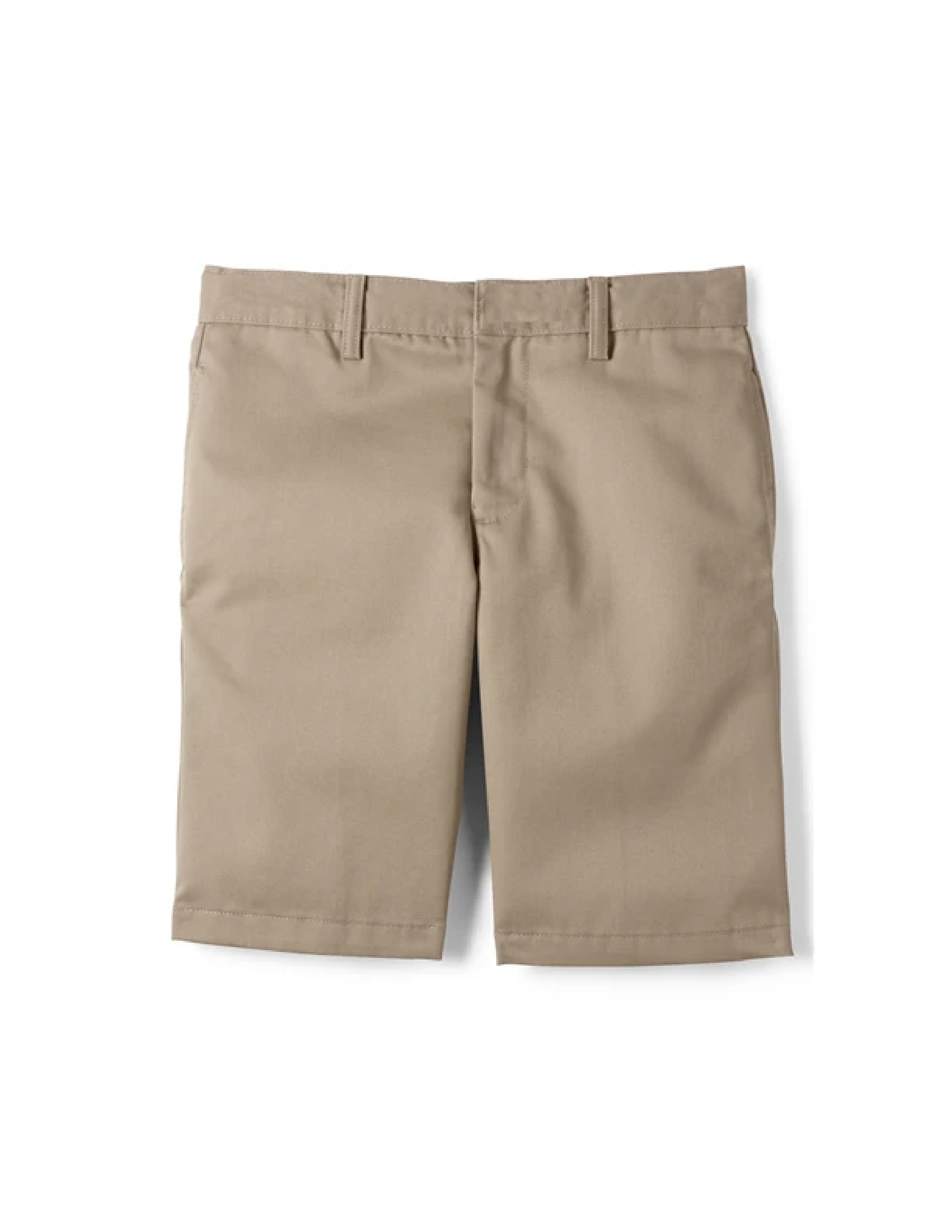 Men's School Uniform Flat Front Twill Shorts
